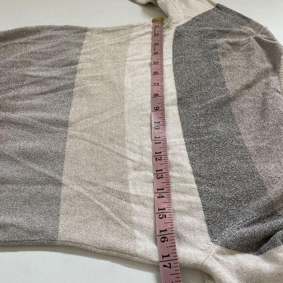 Express Sweater Sparkly Striped Long Sleeve Pullover Lightweight Medium - Picture 9 of 10